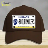 Boilermakers Indiana Novelty License Plate Hat Cotton / Dark Brown