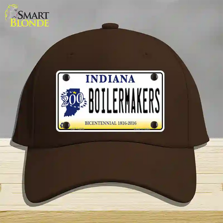 Boilermakers Indiana Novelty License Plate Hat Cotton / Dark Brown