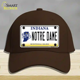 Notre Dame Indiana Novelty License Plate Hat Cotton / Dark Brown