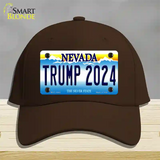 Trump 2024 Nevada Novelty License Plate Hat Cotton / Dark Brown