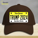 Trump 2024 New Jersey Novelty License Plate Hat Cotton / Dark Brown