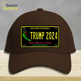 Trump 2024 New Mexico Novelty License Plate Hat Cotton / Dark Brown