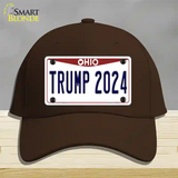 Trump 2024 Ohio Novelty License Plate Hat Cotton / Dark Brown