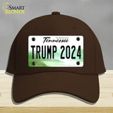 Trump 2024 Tennessee Novelty License Plate Hat Cotton / Dark Brown