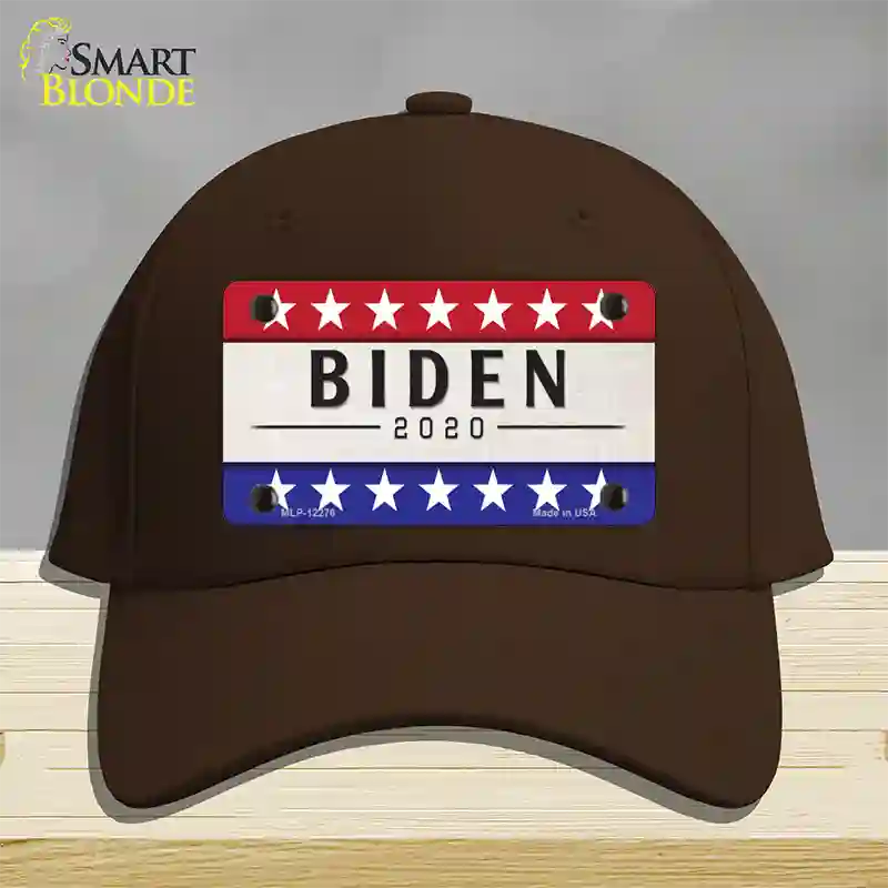 Joe Biden 2020 Novelty License Plate Hat Cotton / Dark Brown