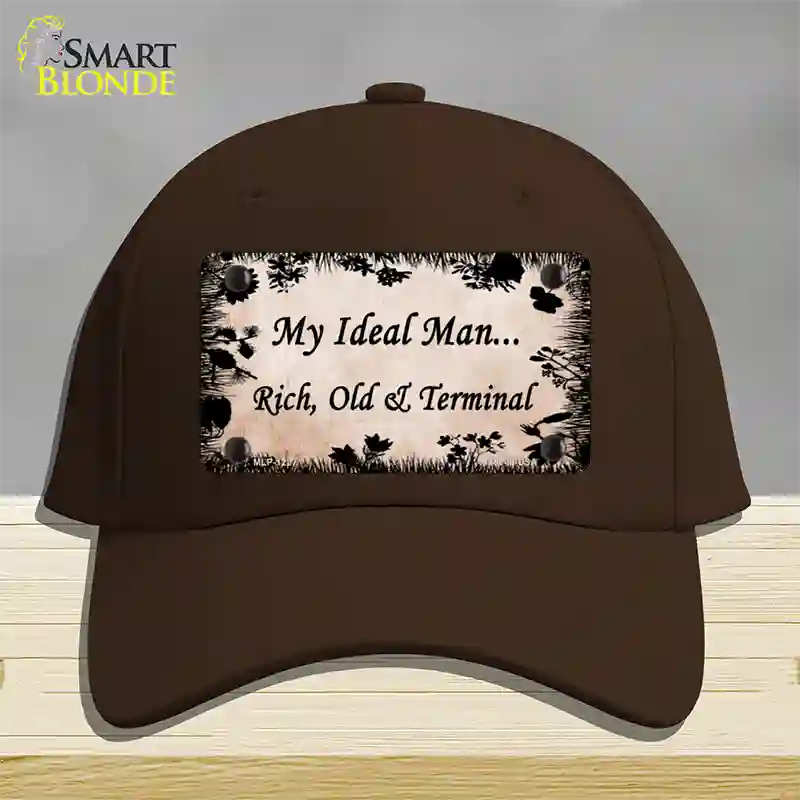 Rich Old And Terminal Novelty License Plate Hat Cotton / Dark Brown