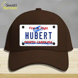 North Carolina Hubert Novelty License Plate Hat Cotton / Dark Brown