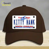 North Carolina Kitty Hawk Novelty License Plate Hat Cotton / Dark Brown