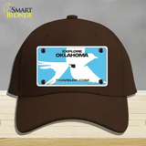 Oklahoma Travel Blank Novelty License Plate Hat Cotton / Dark Brown