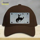 Bucking Bronco Novelty License Plate Hat Cotton / Dark Brown