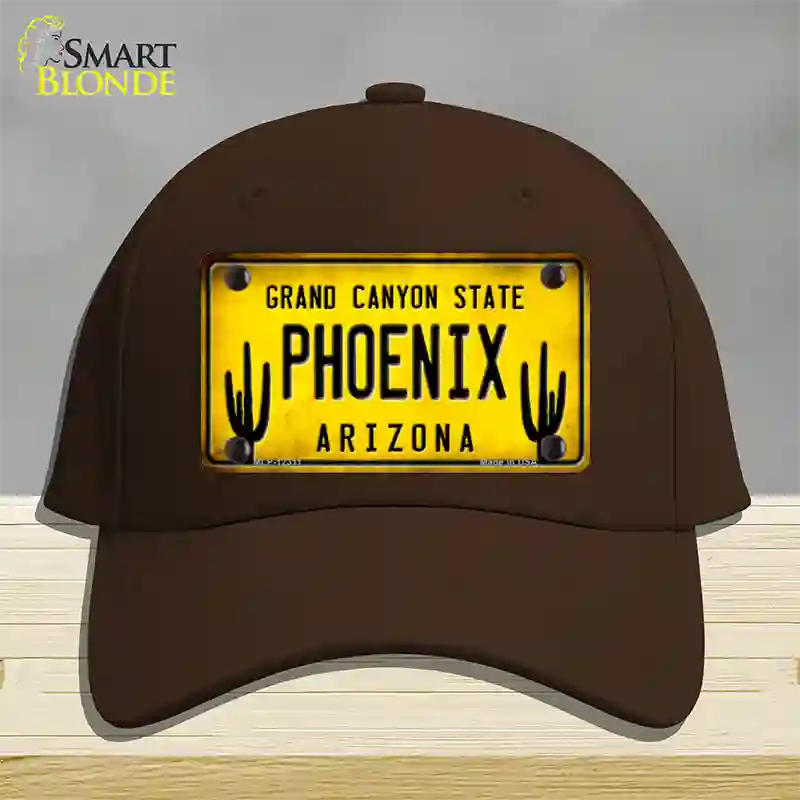 Arizona Phoenix Novelty License Plate Hat Cotton / Dark Brown