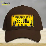 Arizona Sedona Novelty License Plate Hat Cotton / Dark Brown