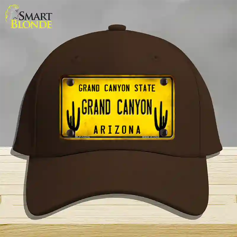 Arizona Grand Canyon Novelty License Plate Hat Cotton / Dark Brown