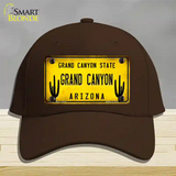 Arizona Grand Canyon Novelty License Plate Hat Cotton / Dark Brown