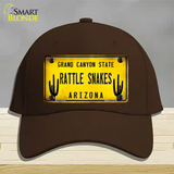 Arizona Rattle Snakes Novelty License Plate Hat Cotton / Dark Brown