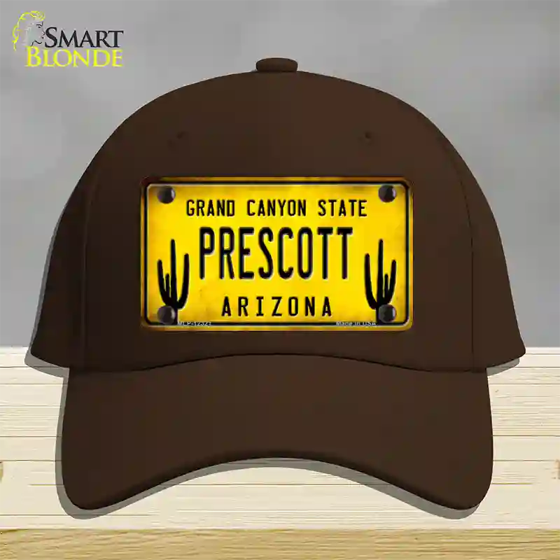 Arizona Prescott Novelty License Plate Hat Cotton / Dark Brown