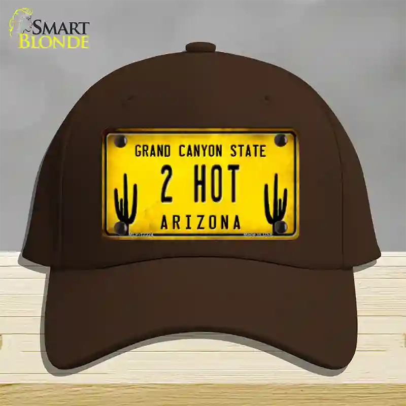 Arizona 2 Hot Novelty License Plate Hat Cotton / Dark Brown