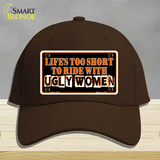 Lifes Too Short Novelty License Plate Hat Cotton / Dark Brown