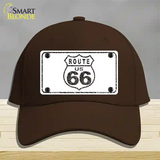 Route 66 Distressed Novelty License Plate Hat Cotton / Dark Brown