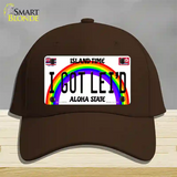 I Got Leid Hawaii Novelty License Plate Hat Cotton / Dark Brown