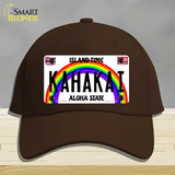 Kahakai Hawaii Novelty License Plate Hat Cotton / Dark Brown