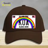 Koa Hawaii Novelty License Plate Hat Cotton / Dark Brown