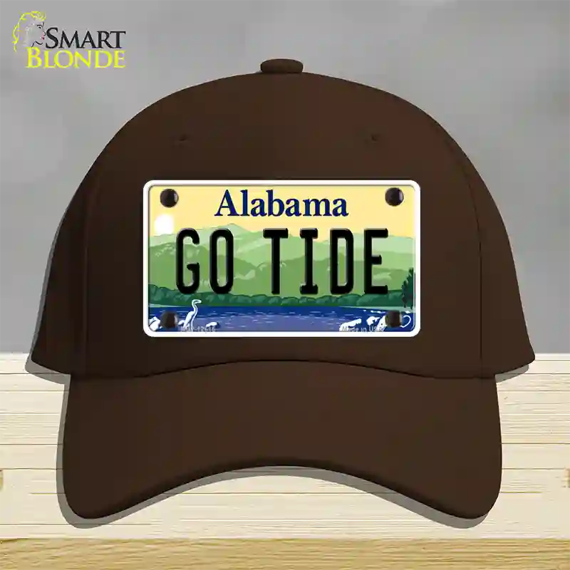 Go Tide Novelty License Plate Hat Cotton / Dark Brown