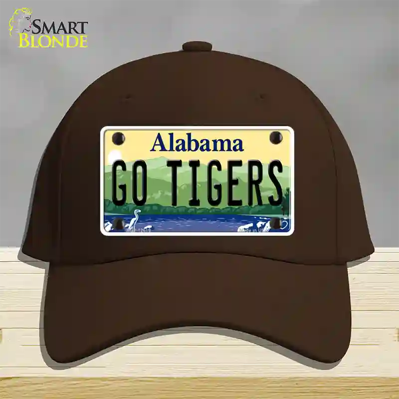 Go Tigers Novelty License Plate Hat Cotton / Dark Brown