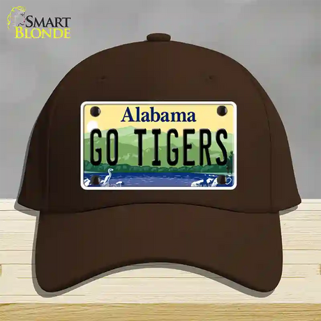 Go Tigers Novelty License Plate Hat Cotton / Dark Brown