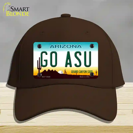 Go Arizona State Novelty License Plate Hat Cotton / Dark Brown