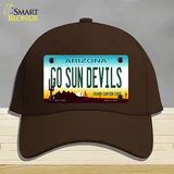 Go Sun Devils Novelty License Plate Hat Cotton / Dark Brown