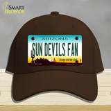 Sun Devils Fan Novelty License Plate Hat Cotton / Dark Brown