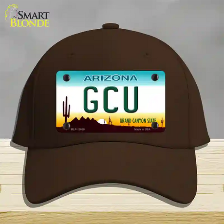 Grand Canyon Univ Novelty License Plate Hat Cotton / Dark Brown