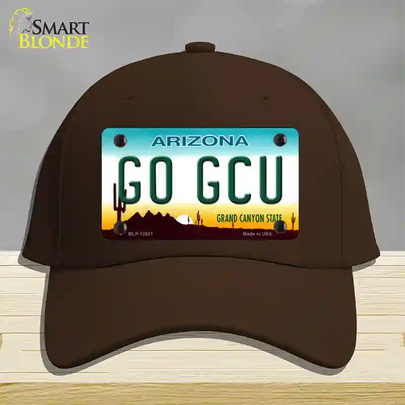 Go Grand Canyon Univ Novelty License Plate Hat Cotton / Dark Brown