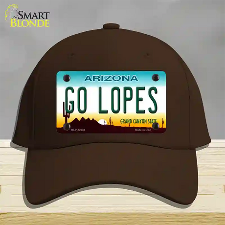 Go Lopes Novelty License Plate Hat Cotton / Dark Brown