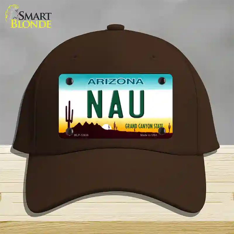 Northern Arizona Univ Novelty License Plate Hat Cotton / Dark Brown