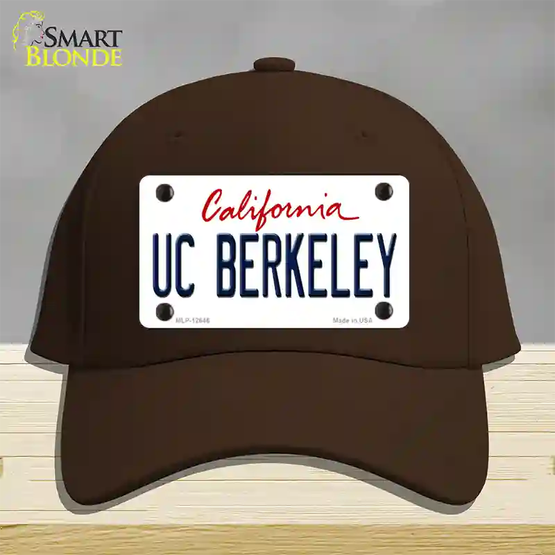 UC Berkeley Novelty License Plate Hat Cotton / Dark Brown