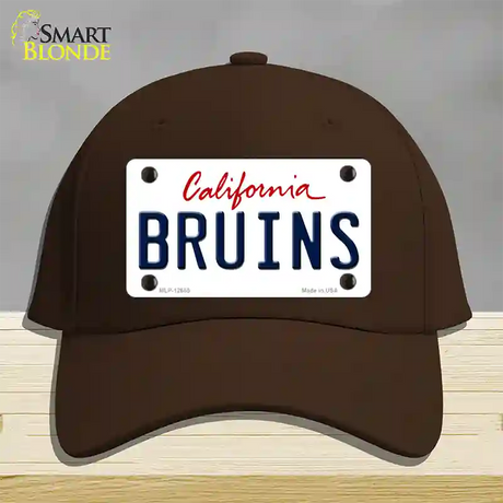 Bruins Novelty License Plate Hat Cotton / Dark Brown