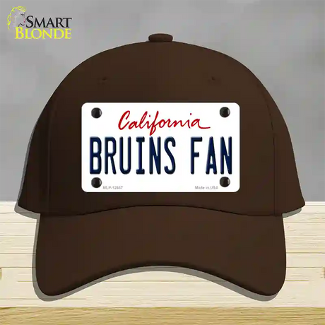 Bruins Fan Novelty License Plate Hat Cotton / Dark Brown