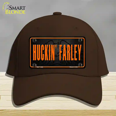 Huckin Farley Novelty License Plate Hat Cotton / Dark Brown