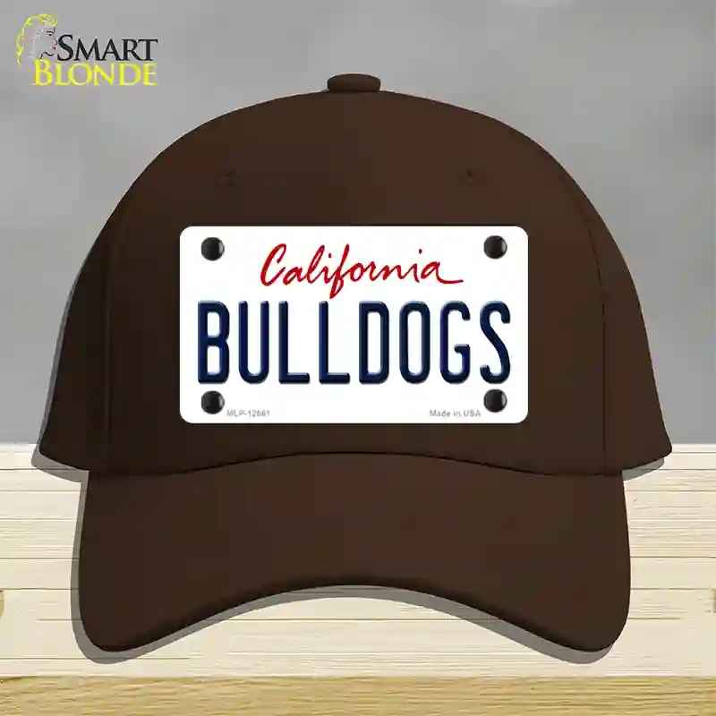 Bulldogs Novelty License Plate Hat Cotton / Dark Brown