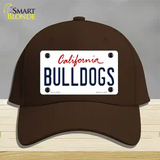 Bulldogs Novelty License Plate Hat Cotton / Dark Brown