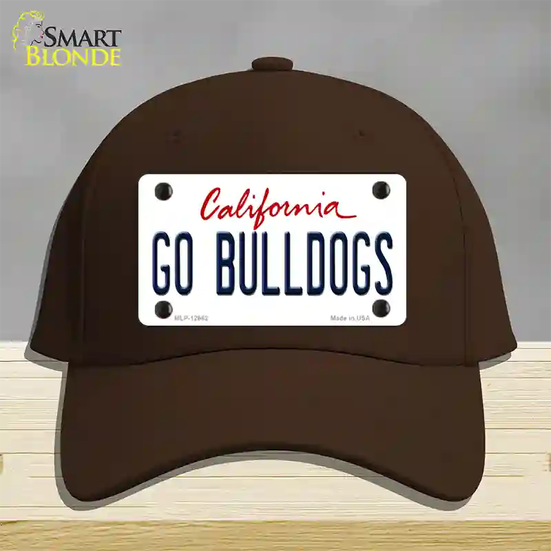 Go Bulldogs Novelty License Plate Hat Cotton / Dark Brown