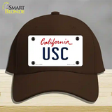 USC Novelty License Plate Hat Cotton / Dark Brown