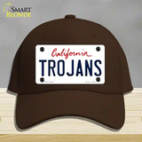 Trojans Novelty License Plate Hat Cotton / Dark Brown