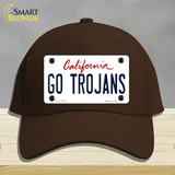 Go Trojans Novelty License Plate Hat Cotton / Dark Brown