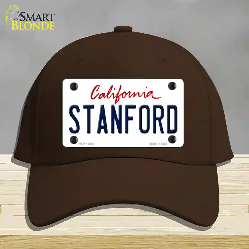 Stanford Novelty License Plate Hat Cotton / Dark Brown