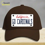 Go Cardinals Novelty License Plate Hat Cotton / Dark Brown