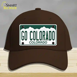 Go Colorado Novelty License Plate Hat Cotton / Dark Brown