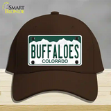 Buffaloes Novelty License Plate Hat Cotton / Dark Brown